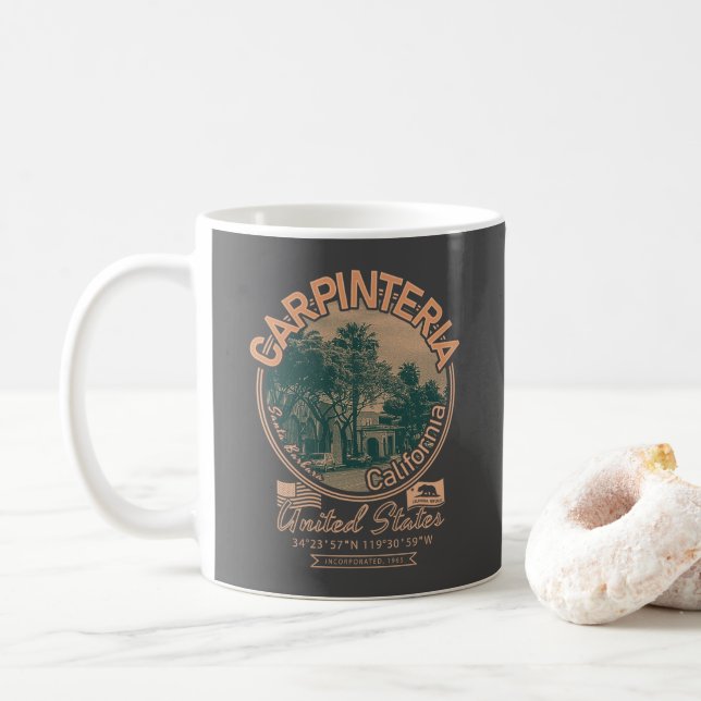 CARPINTERIA SANTA BARBARA CALIFORNIA KAFFEMUGG (Med munk)