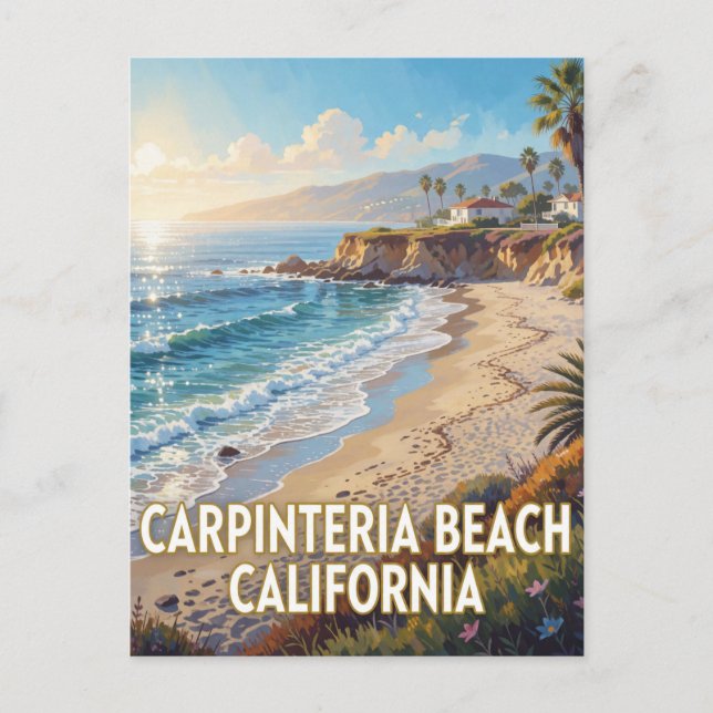 Carpinteria State Beach — Kalifornien Vykort (Framsida)