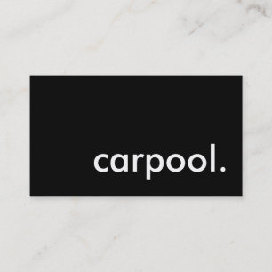 carpool. (färganpassade) visitkort