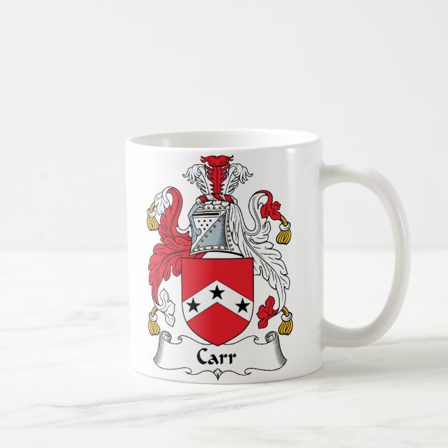 Carr familjvapensköld kaffemugg (Höger)
