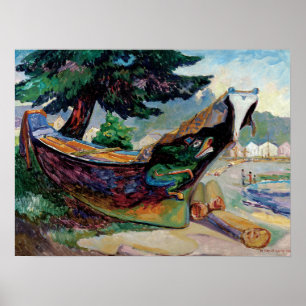 Carr - Inative Krig Canoe 1912 Poster