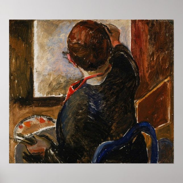 Carr - Självporträtt 1924 Poster (Framsidan)