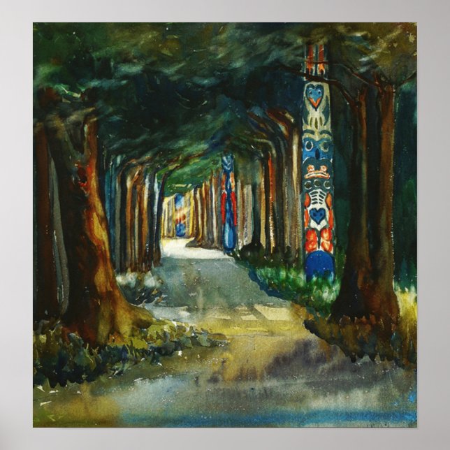 Carr - Totem Walk på Sitka 1907 Poster (Framsidan)