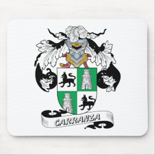 Carranza familjvapensköld musmatta
