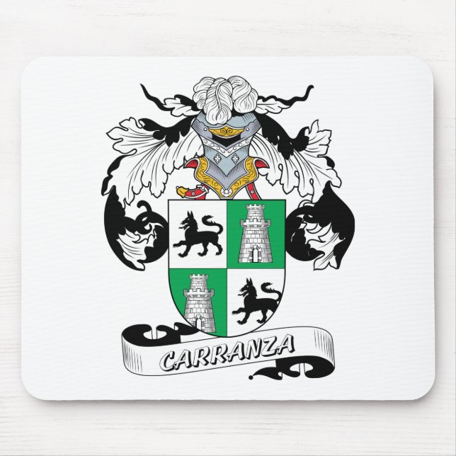 Carranza familjvapensköld musmatta (Framsidan)