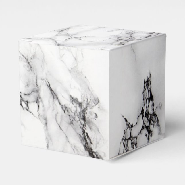 Carrara Marble Favor Box Presentaskar (Framsidan Sidan)