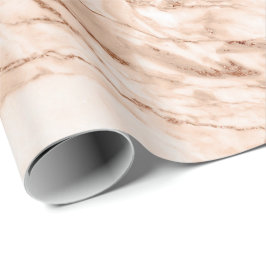  Carrara Marble Stone, koppar Ro White Coral Presentpapper