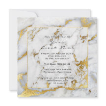 Carrara Marble White Grått Golden Ram Lux, händels