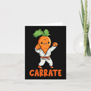 Carrate Cute Carrot Martial Arts Karate Vegetable Kort