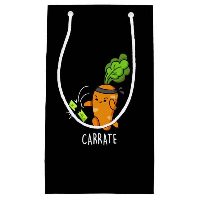 Carrate Funny Carrot Karate Pun Mörk BG (Framsidan)