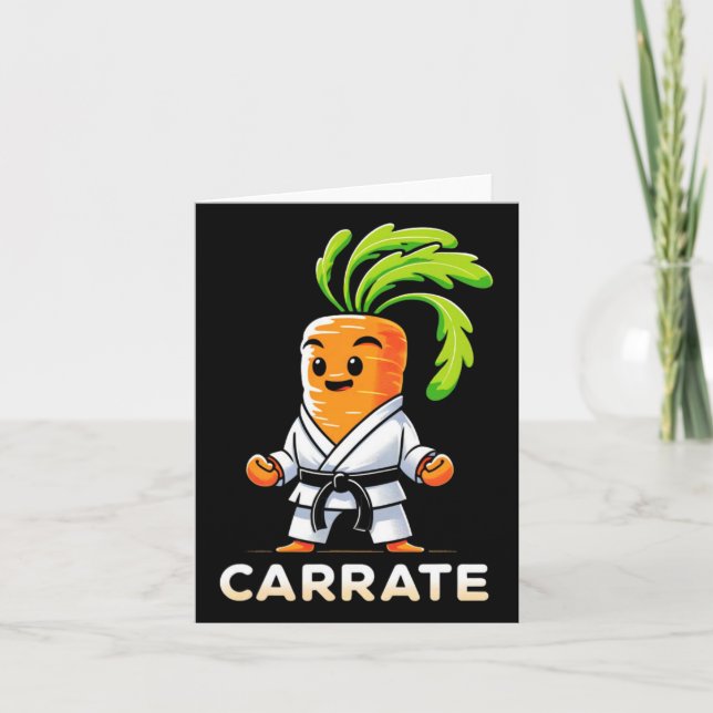 Carrate Funny Karate Carrot Teacher Student Martia Kort (Framsida)