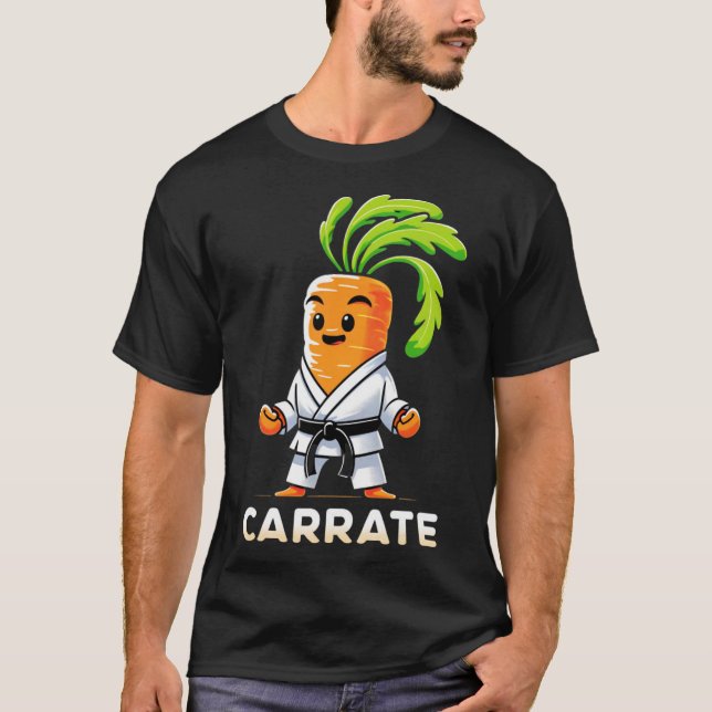 Carrate Funny Karate Carrot Teacher Student Martia T Shirt (Framsida)