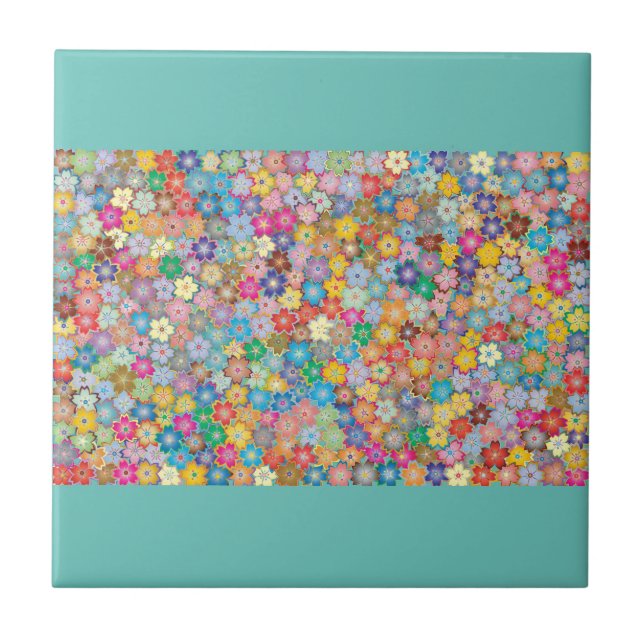 CARREAU EN CÉRAMIQUE FLORAL KAKELPLATTA (Framsidan)