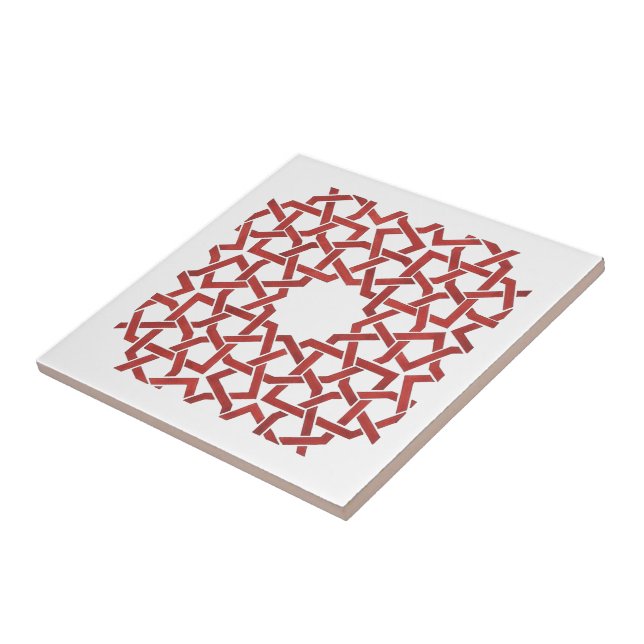 Carreau en céramique Mosaïque marocaine rouge Kakelplatta (Sidan)