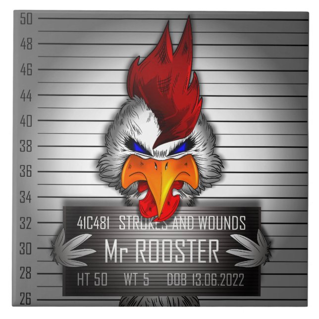 Carreau Mr Rooster Kakelplatta (Framsidan)