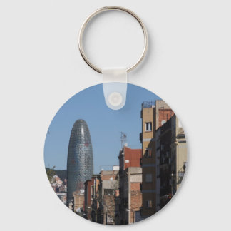 Carrer de Badajoz och Torre Agbar, Barcelona Nyckelring