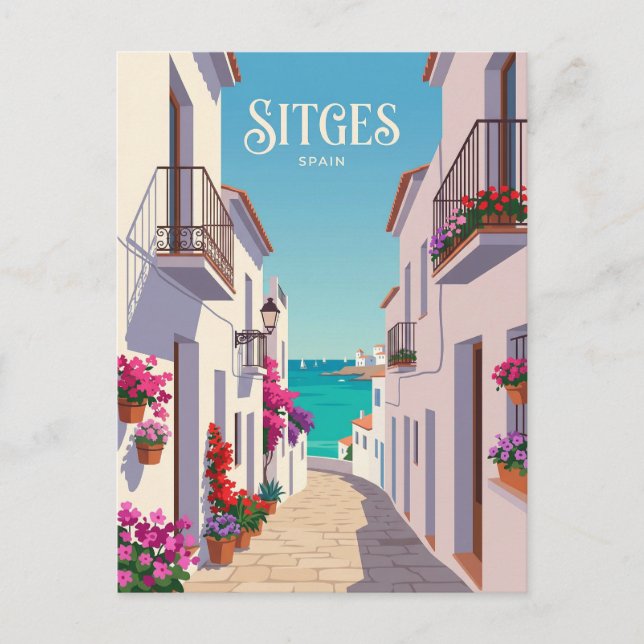 Carrer de la Mare de Déu Spanien Vykort (Framsida)