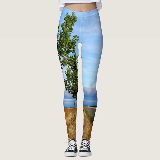 Carretera Hacia Reliegos Leggings (Framsida)