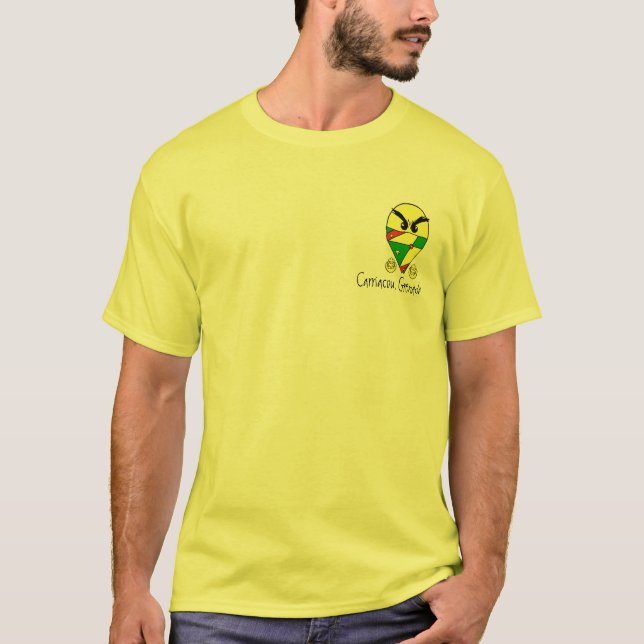 Carriacou Grenada Tee Shirt (Framsida)