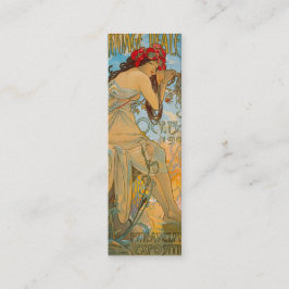 Carriage Dealers by Alphonse Mucha (1902) Bookmark Mini Visitkort