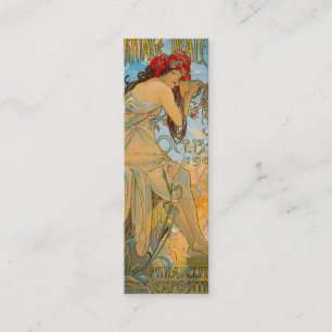 Carriage Dealers by Alphonse Mucha (1902) Bookmark Mini Visitkort