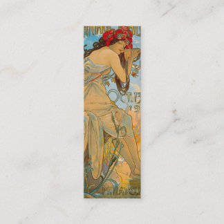 Carriage Dealers by Alphonse Mucha (1902) Bookmark Mini Visitkort