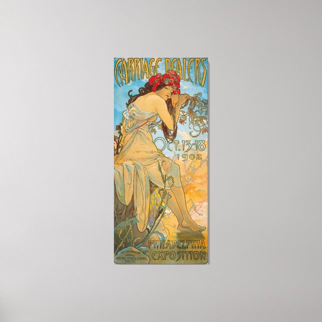 Carriage Dealers by Alphonse Mucha (1902) Canvastryck (Framsida)