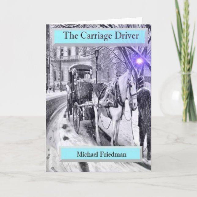 Carriage Driver, ett vackert hälsningskort Kort (Framsida)