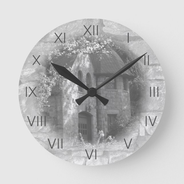 "Carriage House" Rund Klocka (Framsida)