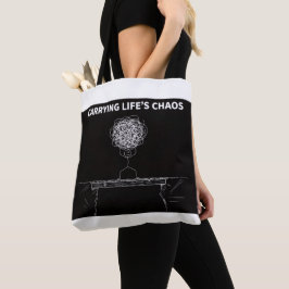 Carriage Life's Chaos Tote Bag - Funny Varje dag B Tygkasse