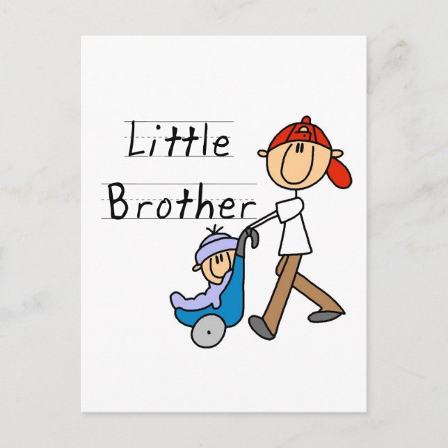 Carriage Little Brother Tshirts and Gifts Vykort (Framsida)