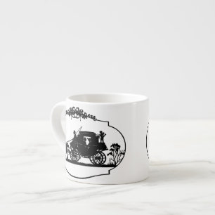 Carriage Ride with cupid Apparatur and Gifts Espressomugg