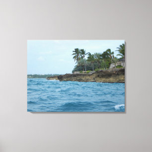 CARRIBEAN ISLAND #1 PÅ CANVAS 20 "x 16"