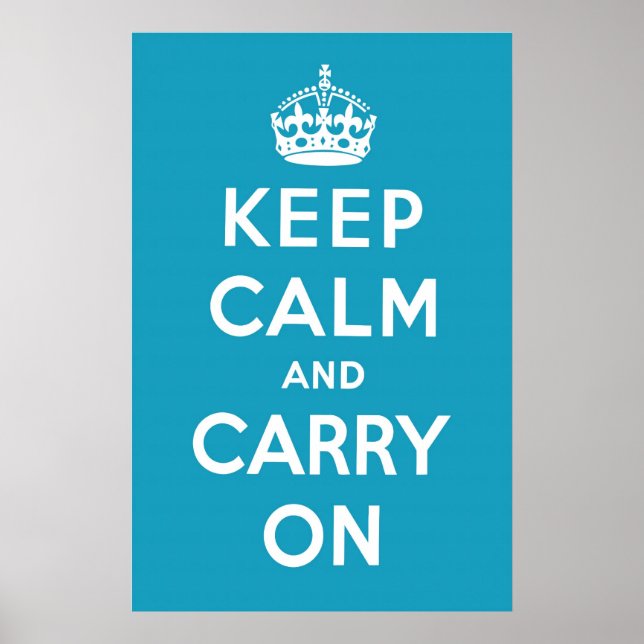 Carribönblått Poster (Framsidan)