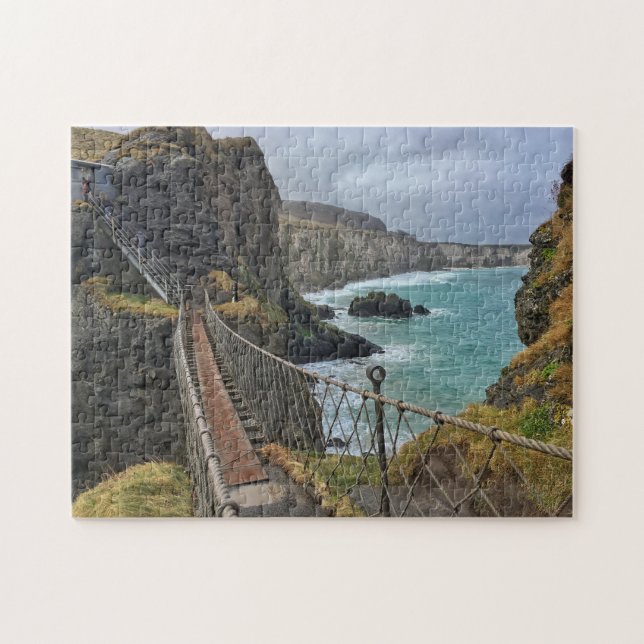 Carrick A Rede Ropebridge, Northern Ireland Puzzle Pussel (Horisontell)