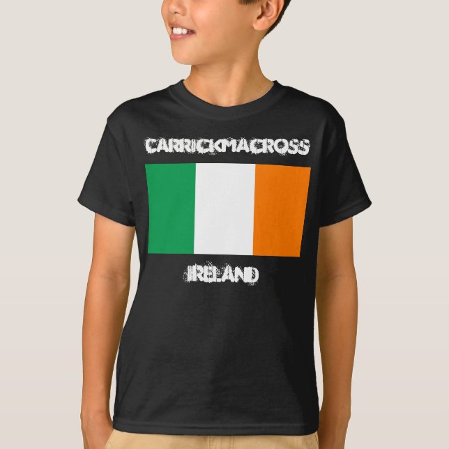Carrickmacross, Irland med irländska flaggan barn Tröja (Framsida)