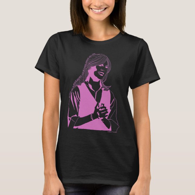 Carrie Fisher T Shirt (Framsida)