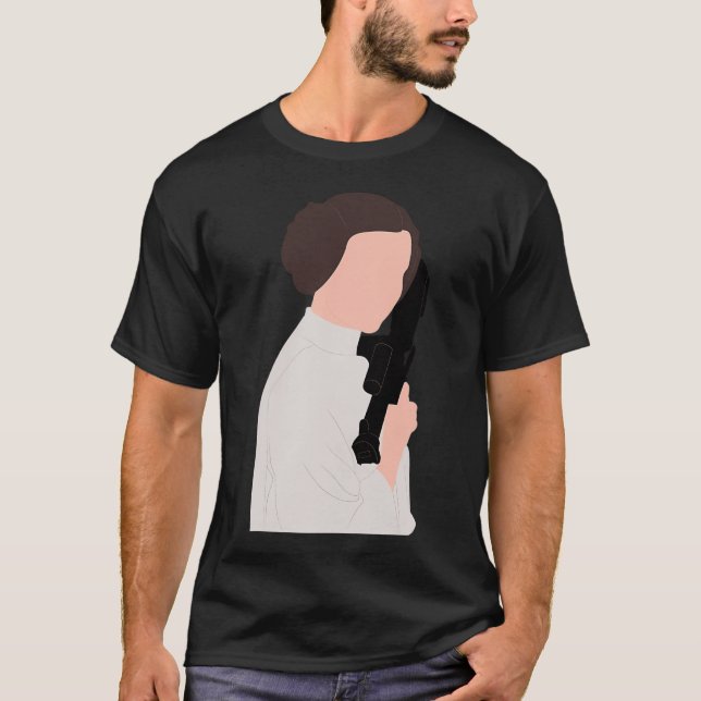 Carrie Fisher T Shirt (Framsida)