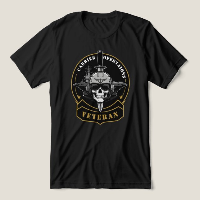 Carrier Operations Veteran Maritime Emblem T Shirt (Design Framsida)