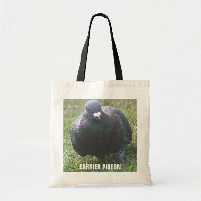 Carrier Pigeon Tote Bag Tygkasse (Framsidan)