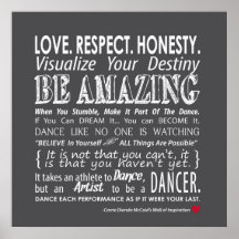 Carrie's Wall of Inspirational Dance Quotes- Grått