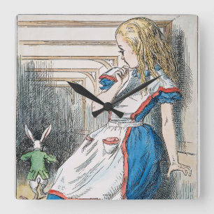 Carroll: Alice 1865 Fyrkantig Klocka