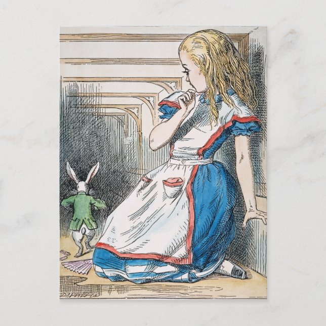 Carroll: Alice, 1865 Vykort (Framsida)