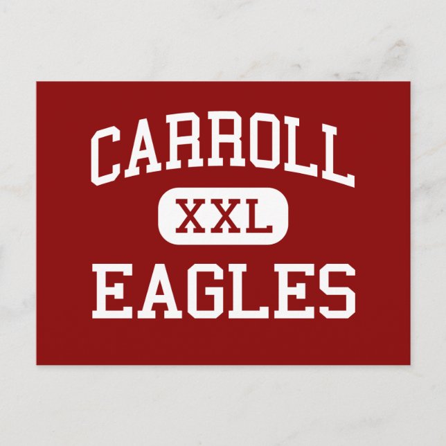 Carroll - Eagles - High School - Ozark Alabama Vykort (Framsida)