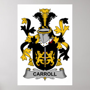 Carroll familjvapensköld poster
