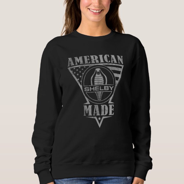Carroll Shelby American Made Flagga T Shirt (Framsida)