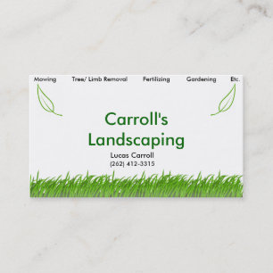 Carrolls landskap visitkort