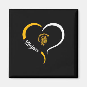 Carrollton Trojans Logotyp Halva hjärtslag Hjärtat Magnet