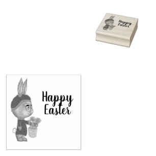 Carrot Älskare Bunny Påsk Anpassningsbar Glad påsk Stämpel