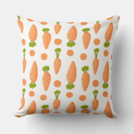 Carrot and slice pattern kudde
